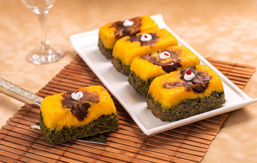 ته چین اسفناج با گوشت